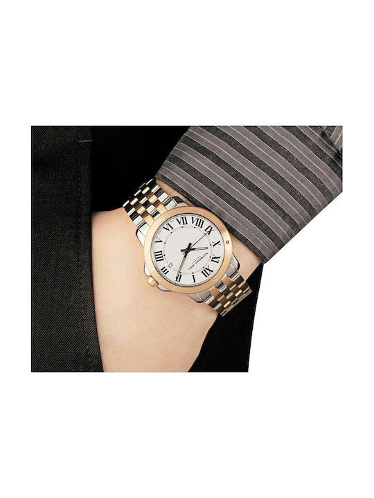 Raymond Weil Ανδρικό Ρολόι 39mm Μπαταρίας με Ασημί Μεταλλικό Μπρασελέ