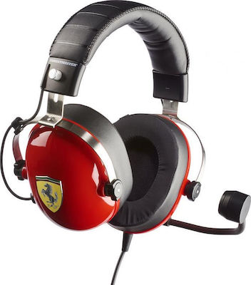 Thrustmaster T.Racing Scuderia Ferrari Edition Over Ear Gaming Headset with Connection 3.5mm Red