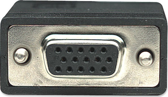 Manhattan Kabel VGA-Stecker - VGA-Buchse Schwarz 1.8m (390637)