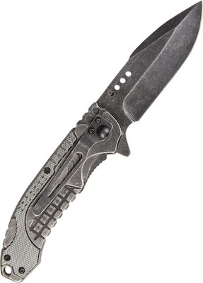 Sturm "Fire Dept." One-Hand Stone Washed Pocket Knife Gray