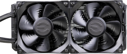 EVGA CLC 240 Υδρόψυξη Επεξεργαστή Διπλού Ανεμιστήρα 120mm για Socket AM4/AM5/1200/115x με RGB Φωτισμό