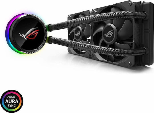 Asus ROG Ryuo 240 Υδρόψυξη Επεξεργαστή Διπλού Ανεμιστήρα 120mm για Socket AM4/1200/115x με RGB Φωτισμό