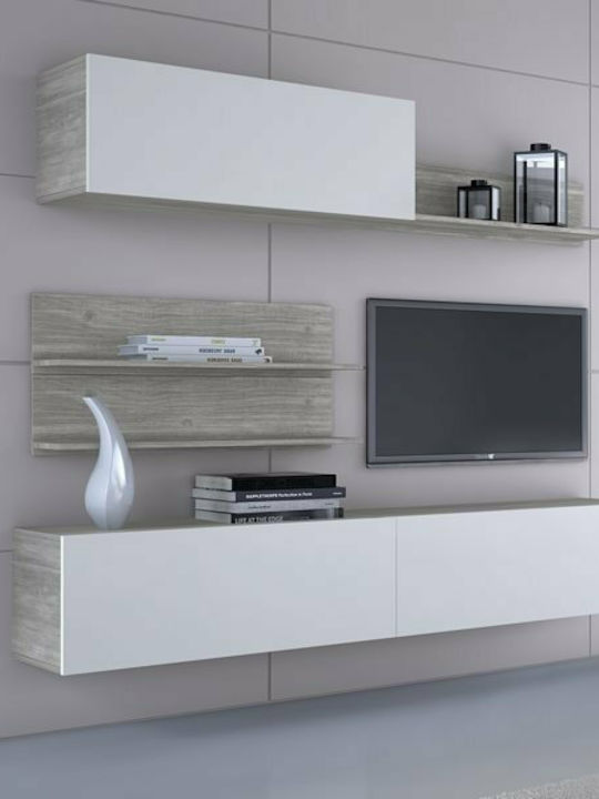 Unitate TV pentru sufragerie Smart No 2D Alb L202xA26xÎ200buc