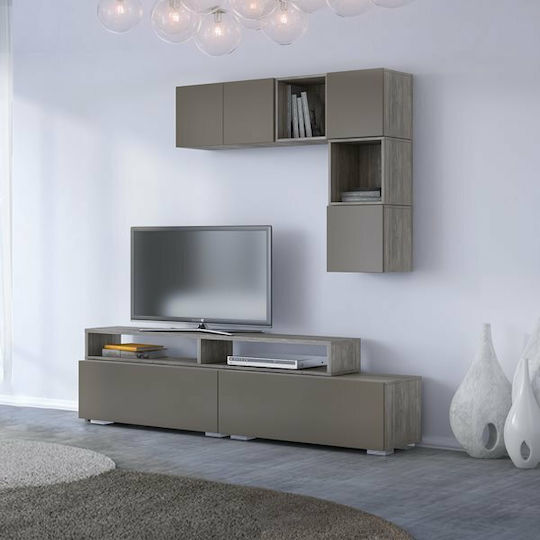 Комплект за дневна Smart No 1B Кафяв Дължина 202xШирина 45xВисочина 200см