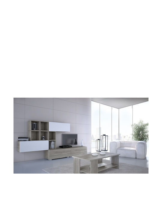 Wohnzimmer TV-Einheit Smart No 2C Weiß L237xB45xH150cm