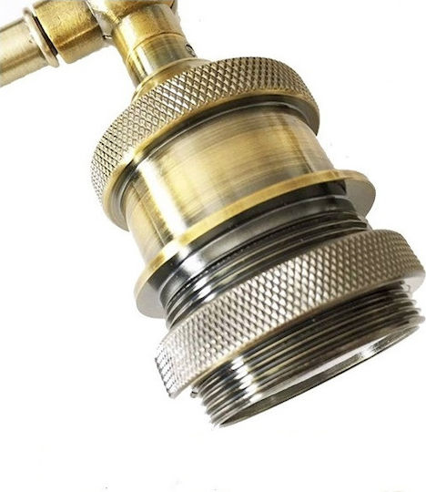 GloboStar Crucible Leuchte Wand Gold 25.5x14x29.5cm GloboStar Crucible Leuchte Wand Gold 25.5x14x29.5cm