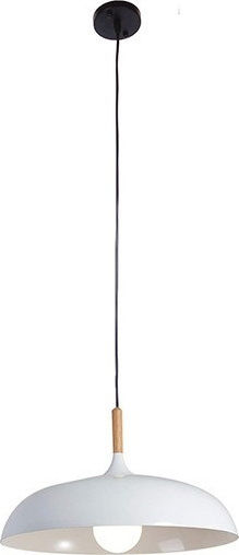 GloboStar Vallete Pendant Light White Bell with Socket E27 60x35cm