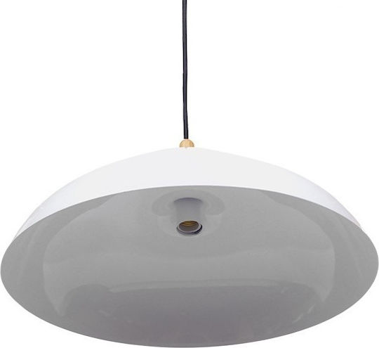 GloboStar Vallete Pendant Light White Bell with Socket E27 60x35cm