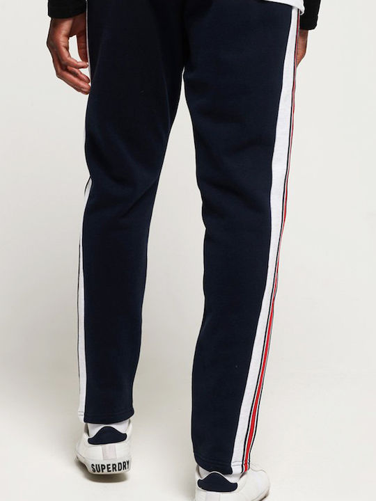 Applique International Taped Sweatpants without Elastic Navy Blue