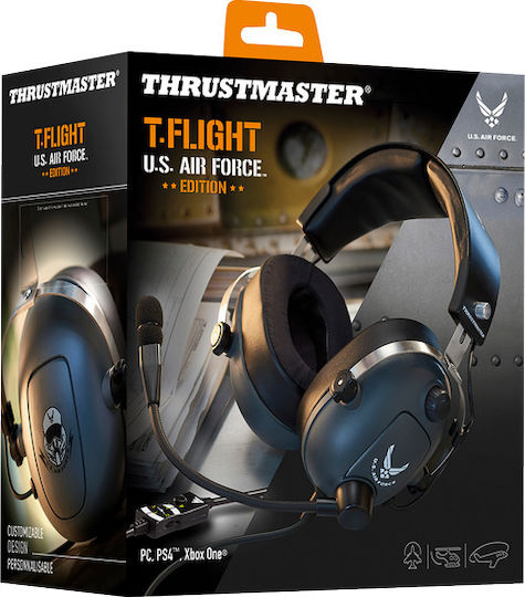 Thrustmaster T.Flight U.S. Air Force Edition Über Ohr Gaming-Headset mit Verbindung 3,5mm Gray