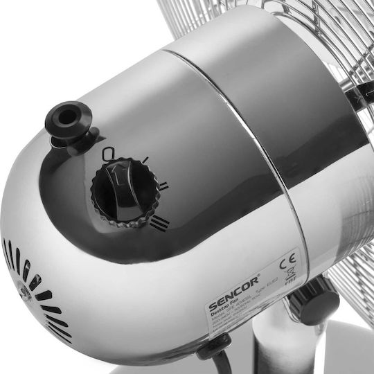 Sencor Ventilator De Masă 50W Diametru Ventilator 40cm Argintiu