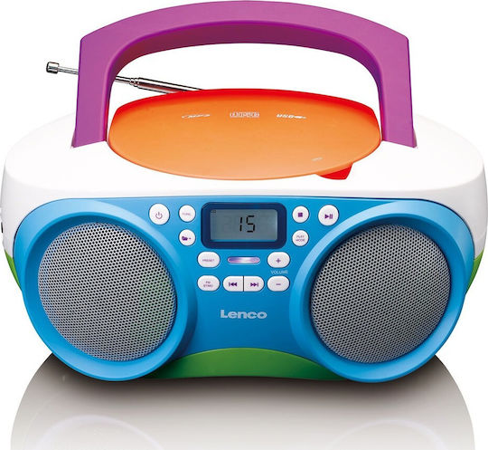 Lenco Φορητό Ηχοσύστημα με CD / MP3 / USB / Ραδιόφωνο Πολύχρωμο