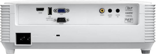 Optoma EH334 3D Проектор DLP Full HD Обикновена лампа с вградени високоговорители Бял