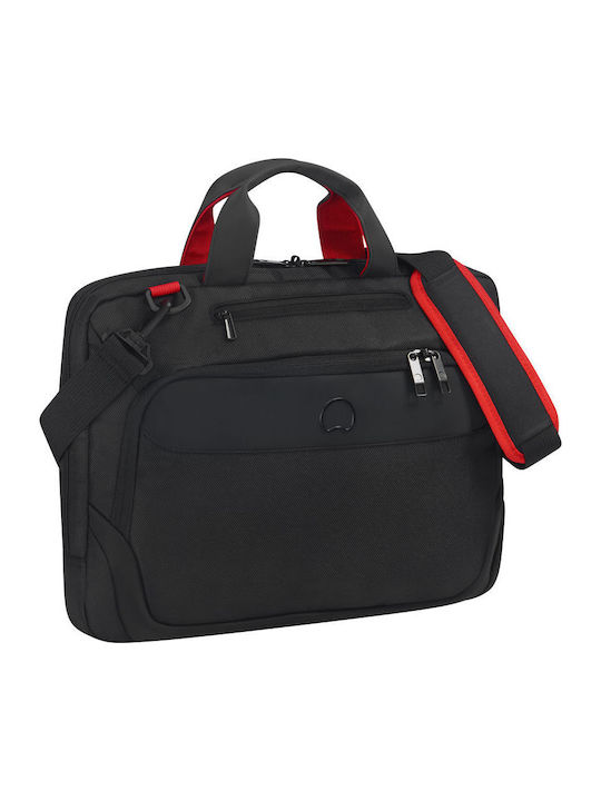 Delsey Parvis Plus Τσάντα Ώμου / Χειρός για Laptop 15.6" σε Μαύρο χρώμα