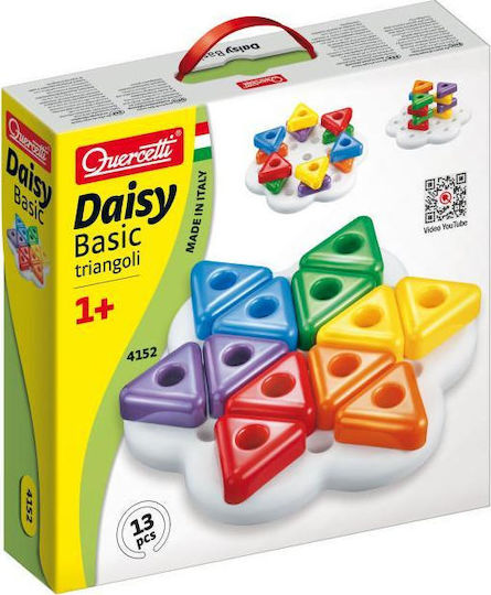 Quercetti Βρεφικό Παιχνίδι Daisy Basic Triangles για 12+ Μηνών