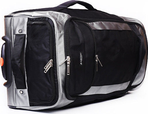Airtex Paris 23366-01 Σακ Βουαγιάζ 35lt Μαύρο με Ρόδες Υφασμάτινο Μ55xΠ24xΥ28εκ.