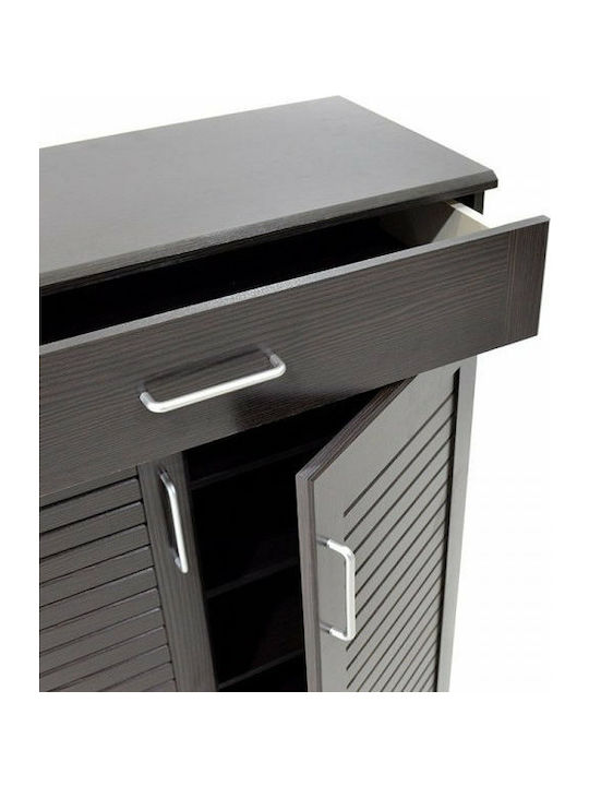 Ξύλινη Παπουτσοθήκη Sante με 5 Ράφια Wenge Μ80xΠ37xΥ123cm