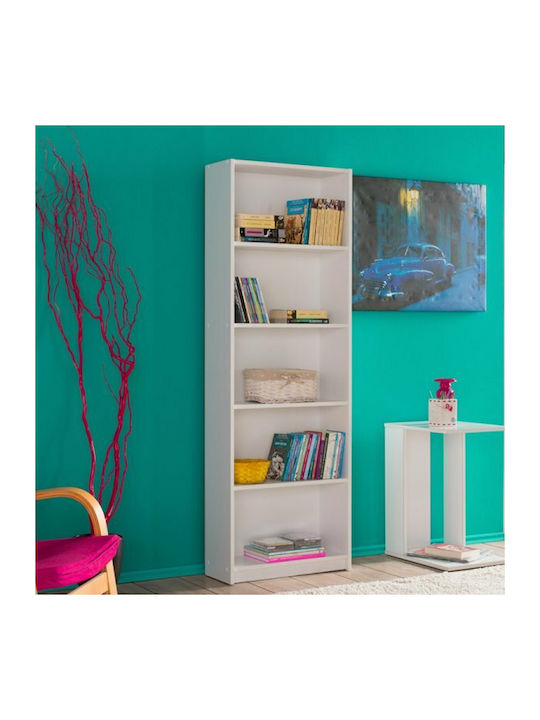 Βιβλιοθήκη Max Λευκή 58x23x170εκ.
