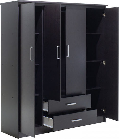 Four Door Wardrobe Olympus 159x57x183cm