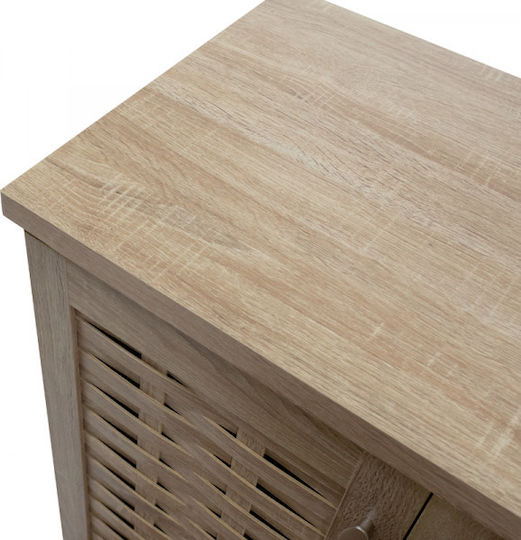 Holz Schuhschrank Mantam mit 4 Regalen Beige L78xW40xH92cm