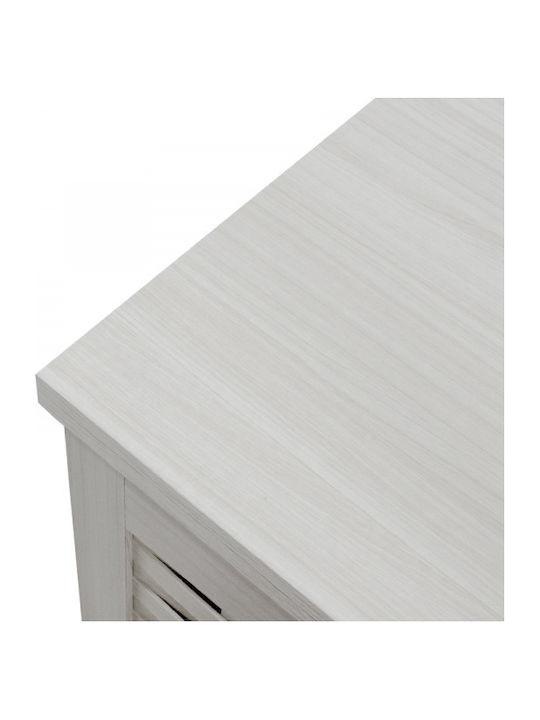 Mantam Wooden Shoe Organizer with 8 Shelves White / Grey 115.5x40x92cm