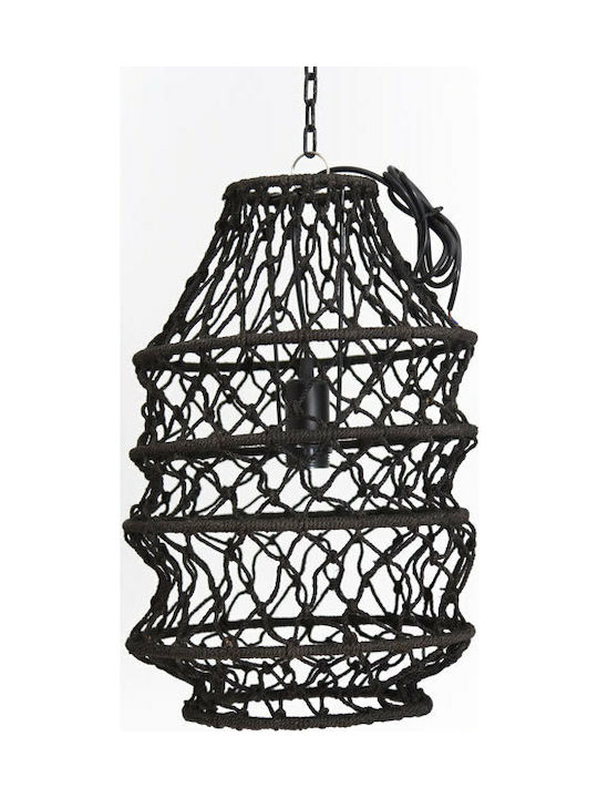 Soulworks Narnia Pendant Light Single-Light with Rope Black