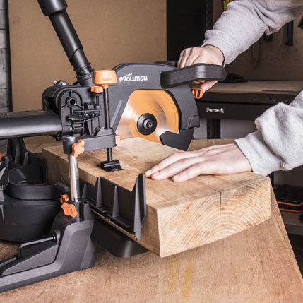 Evolution Miter Saw Electric Sliding with Power 2000W & Cutting Disc Diameter 255mm