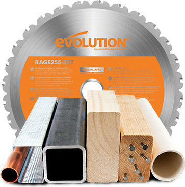 Evolution Miter Saw Electric Sliding with Power 2000W & Cutting Disc Diameter 255mm
