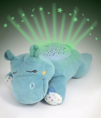 Summer Infant Sleep Toy Slumber Buddies Classic Dozing Hippo made of Fabric with Music and Light for 0++ Months