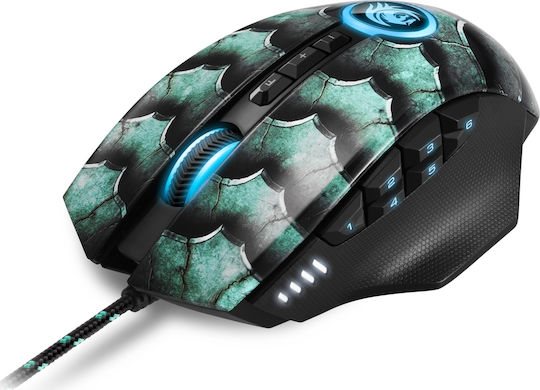 Sharkoon Drakonia II RGB Gaming Gaming Maus 15000 DPI Grün