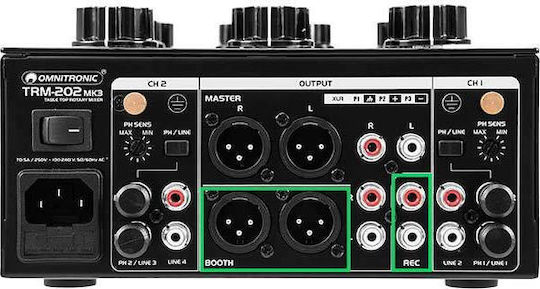 Omnitronic TRM-202MK3 TRM-202 MK3 with 1 XLR Input