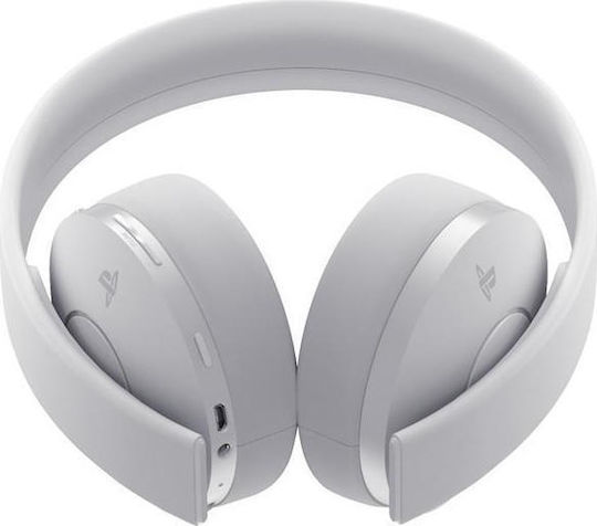 Sony Gold Ασύρματο Over Ear Gaming Headset με σύνδεση 3.5mm / USB Λευκό