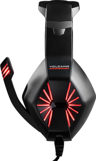 Modecom VOLCANO MC-839 SWORD Über Ohr Gaming-Headset mit Verbindung 3,5mm / USB Schwarz