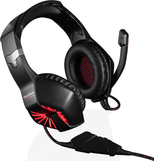 Modecom VOLCANO MC-839 SWORD Über Ohr Gaming-Headset mit Verbindung 3,5mm / USB Schwarz
