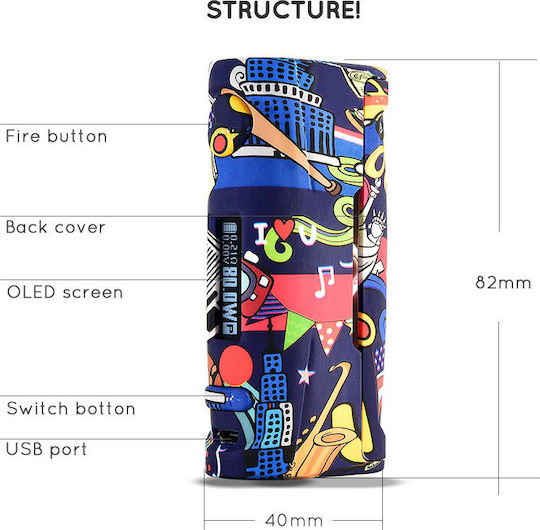 Vapor Storm Puma Baby Box Mod 80W Black