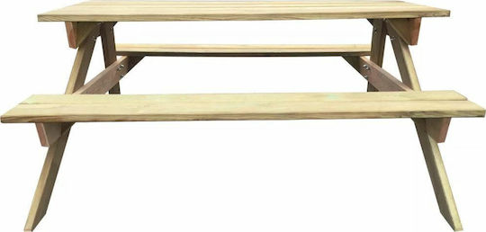 Tisch Picknick 150x135x71.5cm Braun