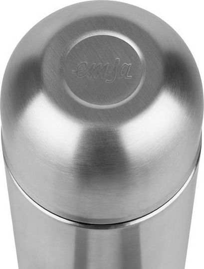 Emsa Flask Safe Loc Closure Glass Thermos Stainless Steel 700ml Silver with Cap-Cup