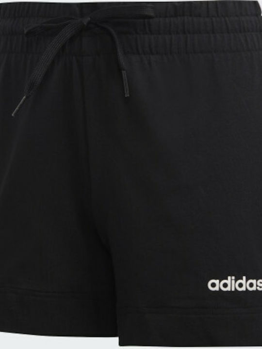 Essentials 3-Stripes Дамски Спортни Плувни Шорти Черни