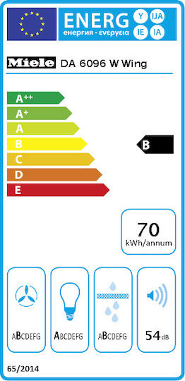 Miele DA 6096 W Wing Kamin-Dunstabzug 90cm Schwarz