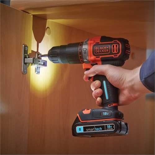 Black & Decker Percussive Drill Driver Battery 18V 1x1.5Ah