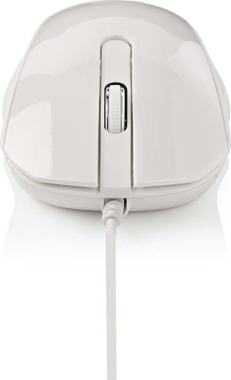 Nedis Wired Desktop Mouse Verkabelt Maus Weiß