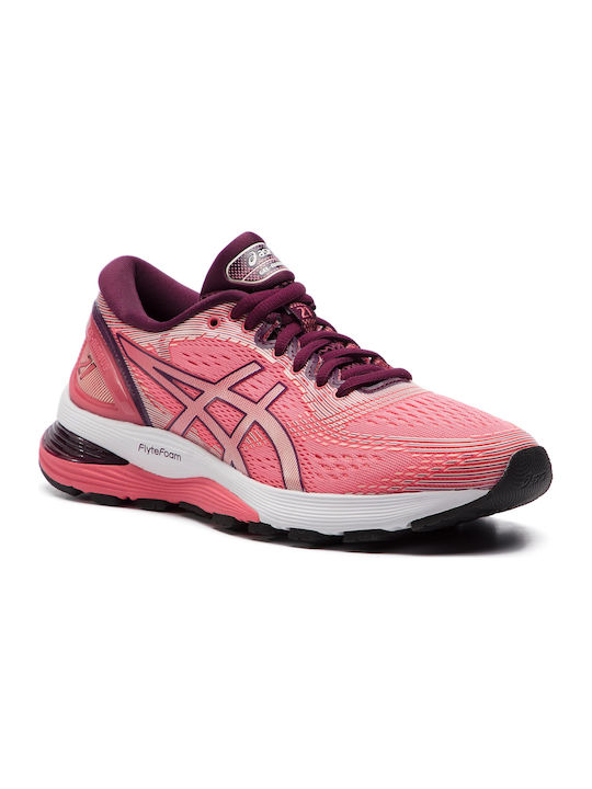 Gel-Nimbus 21 Damen Sportschuhe Laufen Pink Cameo / Baked Pink