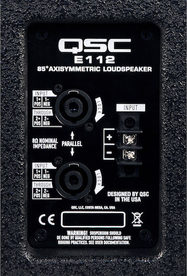 QSC E112 Пасивен Говорител PA 400W με Woofer 12" 36x37.1x61.6εκ.