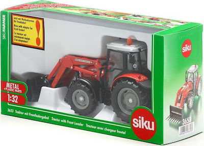 Siku Massey Ferguson with Front Loader Fork Loader 1:32 Pickup Truck for 3++ Years 3653