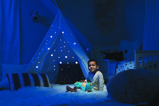 Summer Infant Schlafspielzeug Slumber Buddies Deluxe Dippy The Dino Night Projec aus Stoff mit weißen Klängen für 0++ Monate