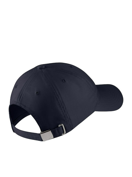 Nike Παιδικό Καπέλο Jockey Υφασμάτινο Heritage Metal Μπλε