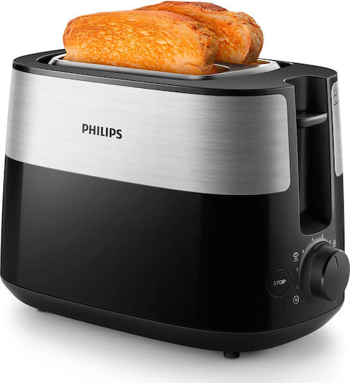 Philips Toaster 2 Slots 830W Black