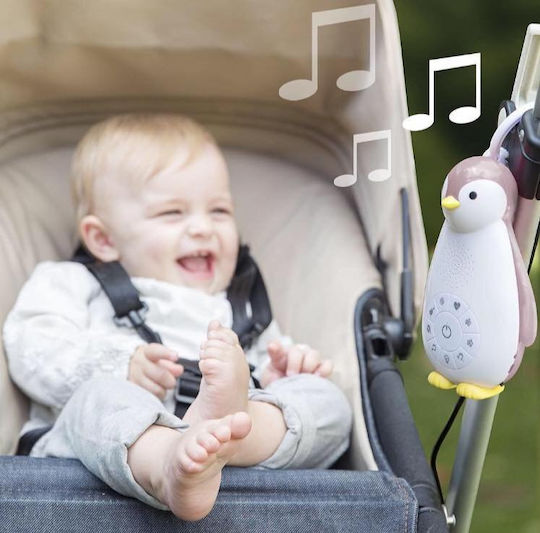 Zazu Sleep Toy Zoe The Penguin with White Noise and Light for 0++ Months