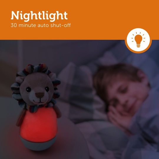Zazu Nursery Night Light Lex Lion USB Beige with Sensor