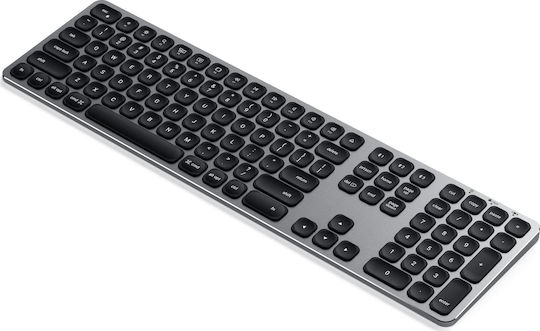 Satechi Aluminum Ασύρματο Bluetooth Πληκτρολόγιο Αγγλικό US Συμβατό με Mac Γκρι